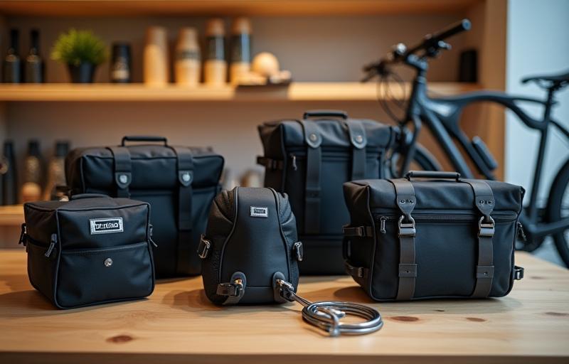 Verschillende accessoires in de FietsVolt winkel